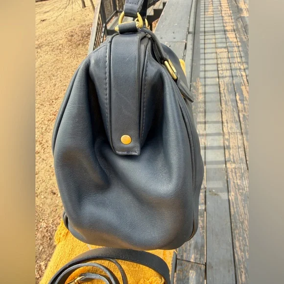 Vintage Coach 4113 Hudson Doctor Satchel, Navy - Picture 4 of 9